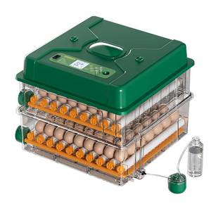 Công suất trứng 128 cung cấp năng lượng kép tự động độ ẩm gà trứng ấp trứng Máy Ấp Trứng - Product Image 1