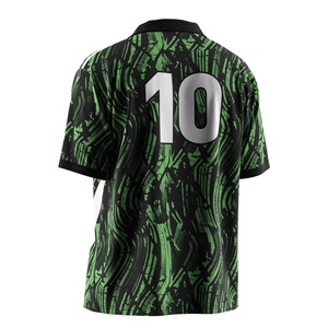 Camiseta de Fútbol Personalizable con Cuello Polo en V, de Secado Rápido y Absorción de Humedad para un Rendimiento Óptimo en el Día del Partido - Product Image 6