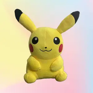 Boneka mewah Anime kartun boneka lembut Pokemon Pikachu Bulbasaur Squirtle Charmander mainan mewah Kawaii ambil boneka untuk hadiah