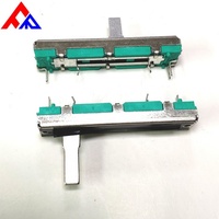 Lineer Sürgülü Potansiyometre 20mm 30mm 45mm 60mm Strok 10k 20k 50k 100k Karbon Film Metal Plastik Ses Tüpü PC Pin Terminali
