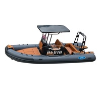 Bateau pneumatique semi-rigide en aluminium HEDIA pour 10 passagers, écologique, de luxe, Orca Rib, Hypalon 6m, à vendre