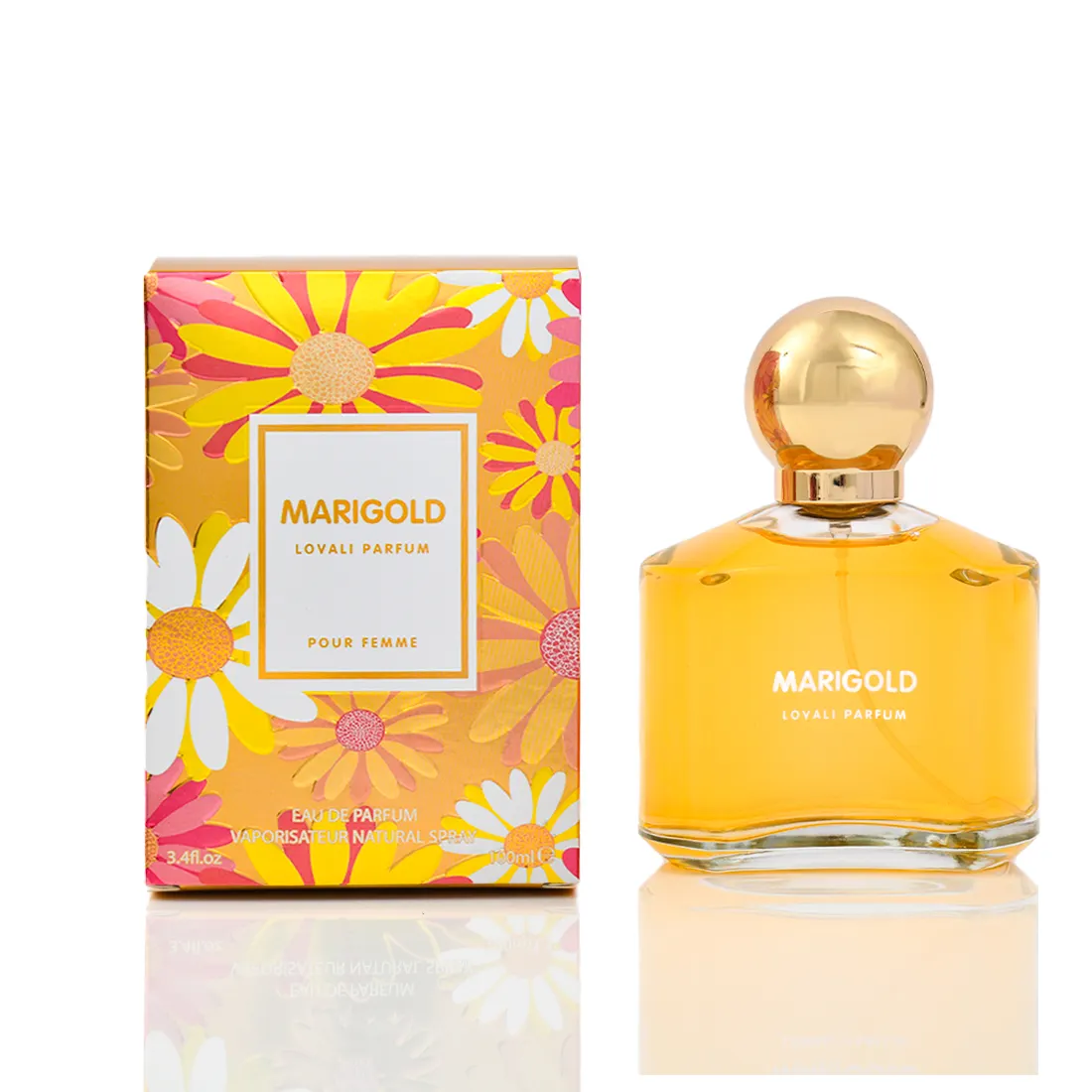 Perfume de larga duración, 100ml, mejor Perfume de mujer Lovali, marca de nombre, MARIGOLD