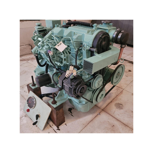 Moteur diesel inboard d'occasion avec système de refroidissement à eau de mer et option de démarrage manuel ou électrique pour bateaux côtiers - Product Image 1