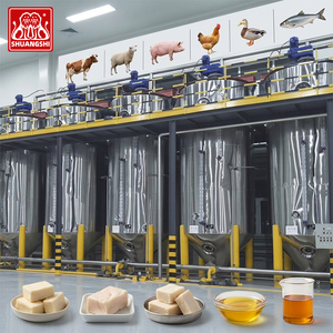 Attrezzatura per la fusione sottovuoto di grassi animali 100TPD, Macchine per la raffinazione dell'olio di pancetta di maiale su larga scala, Impianto di lavorazione dell'olio di grassi animali - Product Image 1