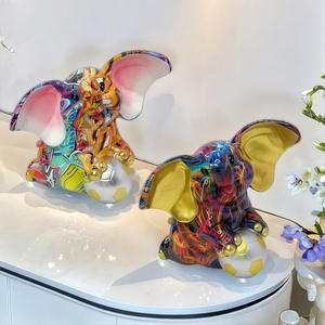 Décoration créative haut de gamme européenne en résine Dumbo, idéale pour l'entrée, la chambre, la table, cadeau, vente en gros - Product Image 2