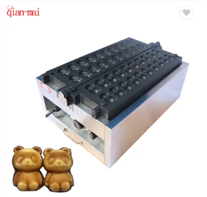 Industrial Commercial Non-sticking stainless steel snack machines custom lovely bear shape waffle maker