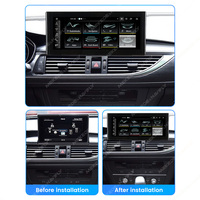 MEKEDE-Radio con Android para coche, navegación, pantalla dividida, 6 128G, para Audi A6, A6L, A7, C7, RS6, RS7, S6, S7, 2012-2018, resolución de 1920x720