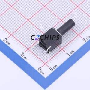 TSD025A17026A Tactile Switch Through hole Component (THT)-4P,6x6mm Switch Round Button 2.6N Through Hole 6mm - Product Image 2