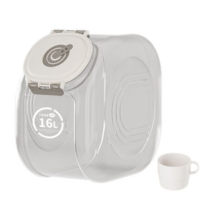 Atacado Durável <span class=keywords><strong>Dog</strong></span> Cat Food Storage Bucket Grande Capacidade Food Grade Pet Recipiente à Prova de Umidade Selado Elegante Moderno - Product Image 6