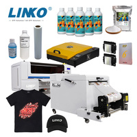 LINKO XP600 Imprimante DTF à double tête 30cm Textile T-Shirt Tablier de transfert de chaleur Sac Oreiller Machine d'impression pour vêtements