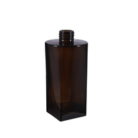 Flacon diffuseur de luxe personnalisé vide en verre ambré de 300 ml avec bâtonnets parfumés – Bouteille en verre élégante