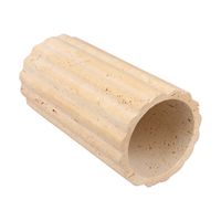 Nouveau moderne marbre Pot de fleur jardinière jardin Pots de fleurs pour plantes jardin décor luxe travertin marbre Style Vases à fleurs