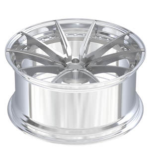 Llantas <span class=keywords><strong>de</strong></span> aleación <span class=keywords><strong>de</strong></span> aluminio forjado cromadas personalizadas <span class=keywords><strong>de</strong></span> 2 piezas 17 18 19 20 pulgadas llantas 5x5x120 112 5x114,3 llantas - Product Image 3