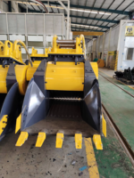 Godet de concassage à mâchoires pour excavatrice, attache hydraulique pour le concassage de roches, de pierres et de béton sur chantier