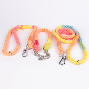 Okeypets Concurrerende Prijs Multifunctionele Multicolor Zachte Logo Aangepaste Katoen Leash Rope Hond <span class=keywords><strong>Puppy</strong></span> Kraag - Product Image 6