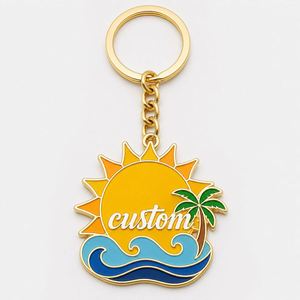 Porte-clés personnalisés de haute qualité pour enfants, motifs estivaux mignons, souvenirs de vacances pour enfants, vente en gros - Product Image 2