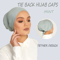 1YOMO Factory Wholesale Ladies Sport Turban Prayer Inner Cap Six Arab Amira Instant Hijab Coton Muslim Hijabs Bonnet Marocain