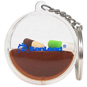 液体溶岩流タブレットフロート液水カプセルフローターオイルバブル液ピル浮き薬フローティングキーホルダー - Product Image 4