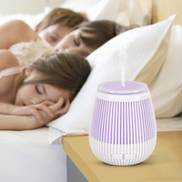 Humidificateur électrique de table écologique alimenté par USB, cadeau créatif, 7 lumières colorées, portable, en plastique vert marbré, 1 an