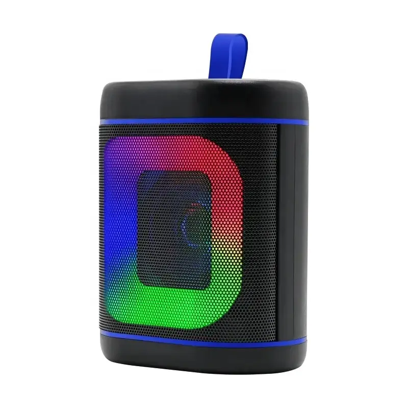 Lâmpada de corrida portátil para uso ao ar livre com alto-falante Bluetooth RGB