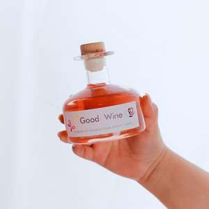 Botella de Licor Miniatura en Existencia, Botella de Licor de Forma Única para Ron, Tequila, Rakija, <span class=keywords><strong>Mezcal</strong></span>, Botella de Vidrio para Vodka y Ginebra con Tapa de Corcho - Product Image 1