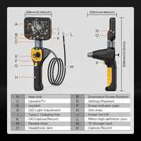 AUTOOL SVB308 Endoscope industriel pour mécaniciens et techniciens Caméra d'inspection portable pour essais non destructifs