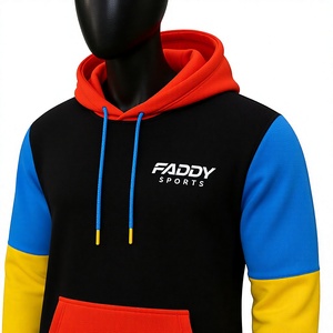 2026 New Arrival Custom Color Block Cotton Fleece <b>Hoodie</b> Wholesale OEM ODM Casual Sports Apparel Long Sleeve Sweatshirt - Product Image 1