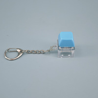 Jouet anti-stress pour clavier, porte-clés anti-stress pour clavier, bouton classique Macaron à presser avec anneau porte-clés, poppers anti-stress pour soulager le stress et l'anxiété