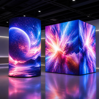 Display LED a Forma Personalizzata, Schermo LED Flessibile Curvo, Cilindrico, Cubo Magico, Sferico per Progetti Creativi