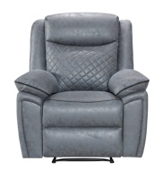 Canapé inclinable électrique avec massage, refroidissement, chargeur sans fil, lumière LED, haut-parleur Bluetooth, structure en bois, tissu pour home cinéma