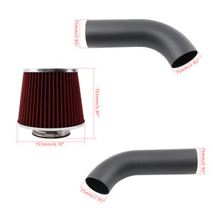 ชุดเหนี่ยวนำอากาศเย็น + ตัวกรองสีแดง<span class=keywords><strong>ส</strong></span>ำหรับ E46 BMW 99-05 323/325/328/330 I6 - Product Image 3