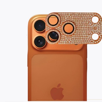 Pour Iphone 17 Pro Max caméra diamant Protection autocollant strass verre trempé lentille Film 3d caméra lentille