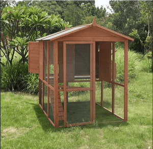 Cage en bois massif multi-tailles pour volailles et animaux domestiques, pour poulets, canards, pigeons, lapins, chats, chiens, intérieur et extérieur - Product Image 6