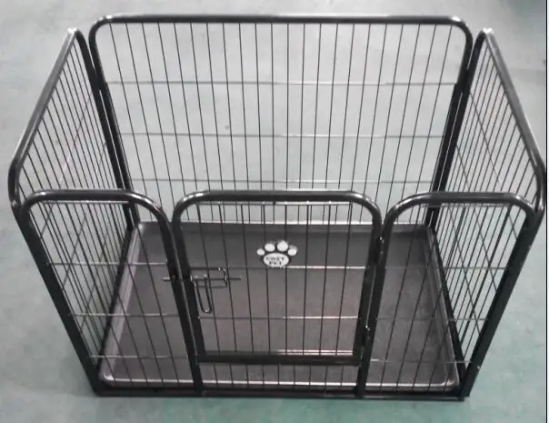 Best-selling large heavy duty folding for easy installation mobile outside dog cage enclosures with four-wheel metal kennels