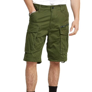 Pantalones Cortos Cargo Vintage de Poliéster/Algodón para Hombre con Detalles Ligeramente Desgastados, de Secado Rápido y Ajuste Cómodo y Relajado - Product Image 1