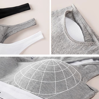 En Gros Ensemble Soutien-Gorge et Culotte 2 Pièces Respirant pour Femme, Débardeur sans Couture, Sous-Vêtements de Sport Féminins