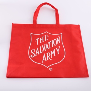Bolsa de Compras Roja Reutilizable, Ecológica, Económica, Personalizada, de Tela No Tejida, con Cremallera y Correa para el Hombro, Tamaño Mediano - Product Image 2