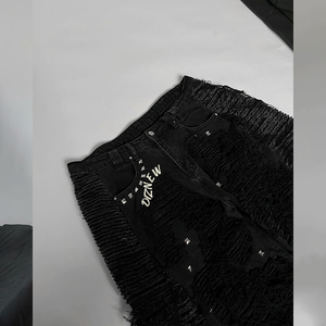 Calças <span class=keywords><strong>Jeans</strong></span> Baggy DiZNEW Personalizadas, <span class=keywords><strong>Jeans</strong></span> Desgastados em Alta Venda, Tamanhos Grandes, Calças Confortáveis para Homens - Product Image 4