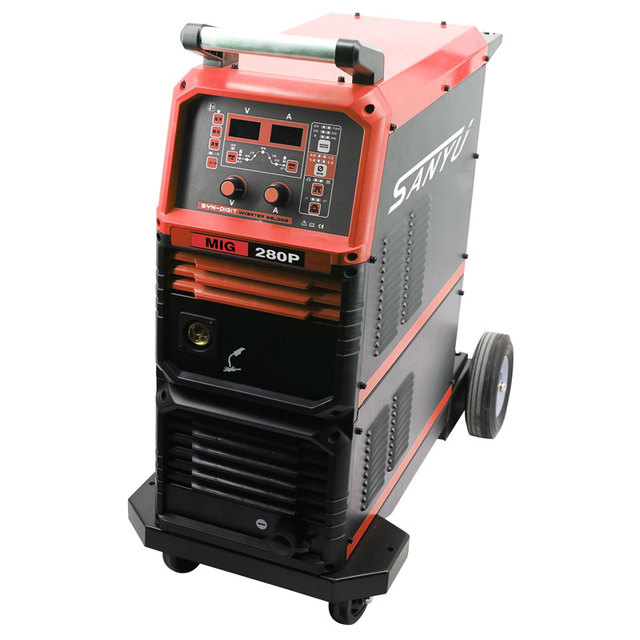 1phase 220V 250A MIG-280P Double Pulse Mig Welder Integrated NB NBC Welding Machine