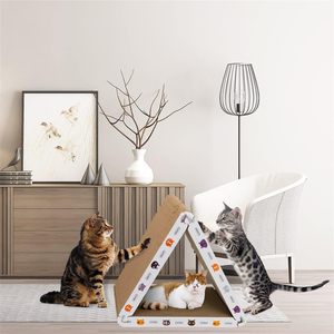 rascador triangular rectangular con pelota <span class=keywords><strong>para</strong></span> gato rascador <span class=keywords><strong>para</strong></span> <span class=keywords><strong>gatos</strong></span> <span class=keywords><strong>de</strong></span> <span class=keywords><strong>carton</strong></span> - Product Image 4