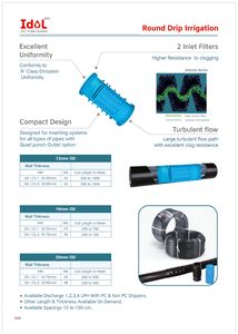 Tubería de riego por goteo redonda de alta resistencia Tubería de polietileno de 16mm Resistente a la intemperie para invernadero y riego de cultivos - Product Image 6