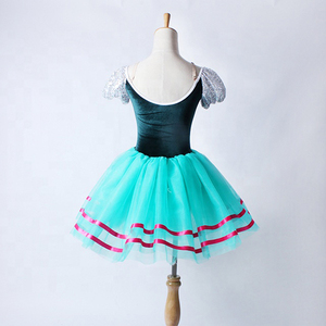 Robe de danse longue bleu lac pour filles <span class=keywords><strong>pas</strong></span> chère, <span class=keywords><strong>tutu</strong></span> de ballet professionnel Giselle - Product Image 4