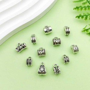 Antique Silver Alloy Mixed Shape <b>Beads</b> For Bracelet Making DIY Jewelry Accessories Zinc Alloy Plated 2024 Winter Collection - Product Image 3