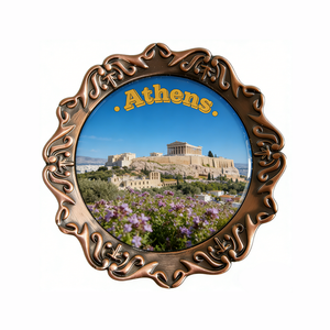 แม่เหล็กติดตู้เย็นโลหะพิมพ์ลาย UV ของที่ระลึกกรีซเอเธนส์ยอดนิยม ปรับแต่งได้ - Product Image 6