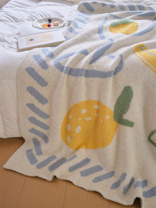 ผ้าห่มหนานุ่มผ้าห่มไหมพรมถัก100% โพลีเอสเตอร์ <span class=keywords><strong>XWX</strong></span> ชุดผลไม้ผ้าห่มถักแบบดั้งเดิมใหม่ - Product Image 6