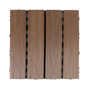 Baldosas de Madera Plástica Compuesta (WPC) para Patio y Piscina, Resistentes al Agua y a los Rayos UV, Encajables, para Terraza, DIY - Product Image 1