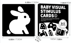 Novedades en <span class=keywords><strong>Juguetes</strong></span> Educativos Montessori, Tarjetas de Estimulación Visual en Blanco y Negro para Bebés, Niños Pequeños, Niños y Niñas - Product Image 6