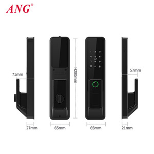 ระบบล็อคประตูอัตโนมัติ ANG Aluminium พร้อมระบบอิเล็กทรอนิกส์ รองรับบัตร IC, ควบคุมผ่านแอป Tuya Wifi, ปลดล็อคด้วยลายนิ้วมือและรหัสผ่าน - Product Image 4