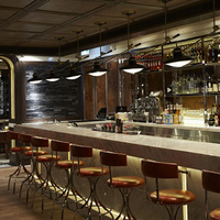 Comptoir de bar moderne en marbre de couleur, grande taille, à usage commercial, LED, montage facile, pour la maison, le restaurant, le club, l'hôtel