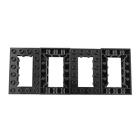 ABS plastique 4x6 avec trous brique enfants éducation bricolage assembler gros blocs de construction jouets NO.32531